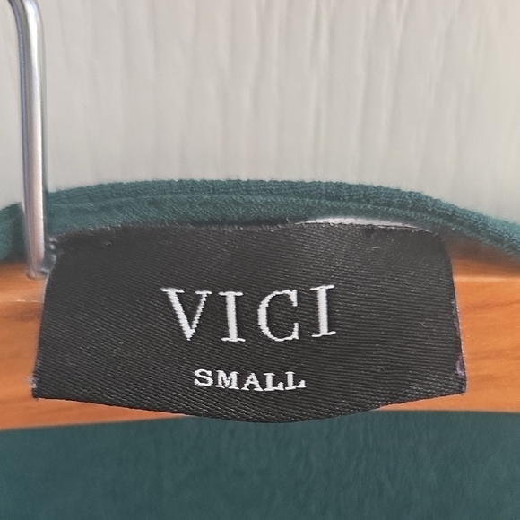 Vici Wrap Dress-Deep Green Long Sleeve - Picture 2 of 9